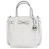 MK Carson Design Trapuntato Logo Morsetto Charm Borsa a Tracolla Donna Borse Bianche 35R6S2ZC1V-OPTICWHITE