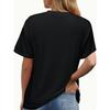European sizes Lightweight & Breathable Women's Casual Alphabet-Print Tee - Versatile, Easy-Care & Comfortable All-Season T-Shirt