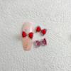 30 Pcs/Bag Luminous Super Flash 3D Bow Nail Art Jewelry Cute Bow Nails Decoration  Design Diy Resin Nails Art Accessories