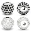 5 Stück Messingperlen Schmuckherstellung Strassbesetzt Zirkon Abstandshalterperlen 6-10mm für Charms Halskette Armband DIY