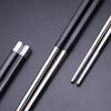 10 Pair Stainless Steel Chinese Chopsticks Reusable Metal Chopsticks Sushi Sticks Korean Chopsticks High Quality KZ005