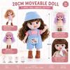 28cm 1/6 Scale Multi Joint Doll 19 Joints Movable Cute Emoticon Doll  Birthday Gifts