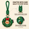 PU Leather Holiday Bag Charm Compact Couple Christmas Pendant Holiday Keyring  Stocking Stuffer