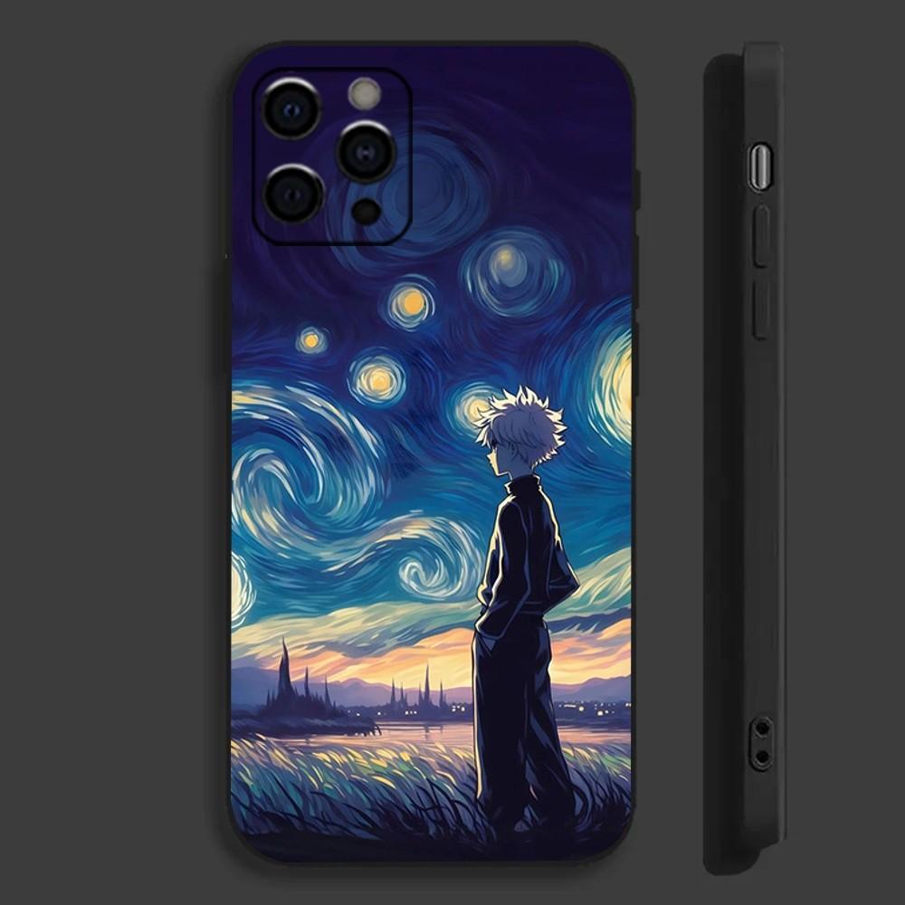 Anime H-Hunter K-Killua Phone Case For Apple iPhone 15,14,13,12,11,Pro,X,XS,Max,XR,Plus,Mini Soft Black Cover