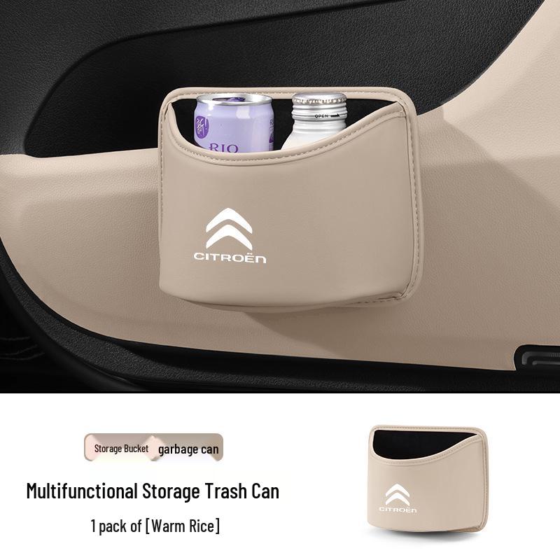Citroën Car Trash Can for C5 X, C6, C3-XR, C4 - Large Capacity Storage Bin
