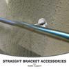 Stainless Steel Handrail Fitting Wall Mounted Rail Bracket Stable Support for Indoor Outdoor Stairs Balcony Handrail Clamp