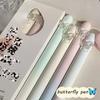 4Pcs INS Aesthetic Gradient Butterfly Decor Gel Pen Cute Girls Notes Journal Exam Writing Pen Kawaii Stationery School Supplies