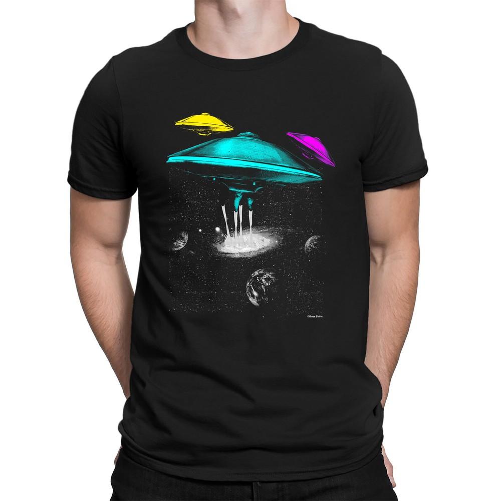 MILKYWAY GALAXY Mens Aliens  T-Shirt Stars Alien Invasion Space UFO Gift 3XL