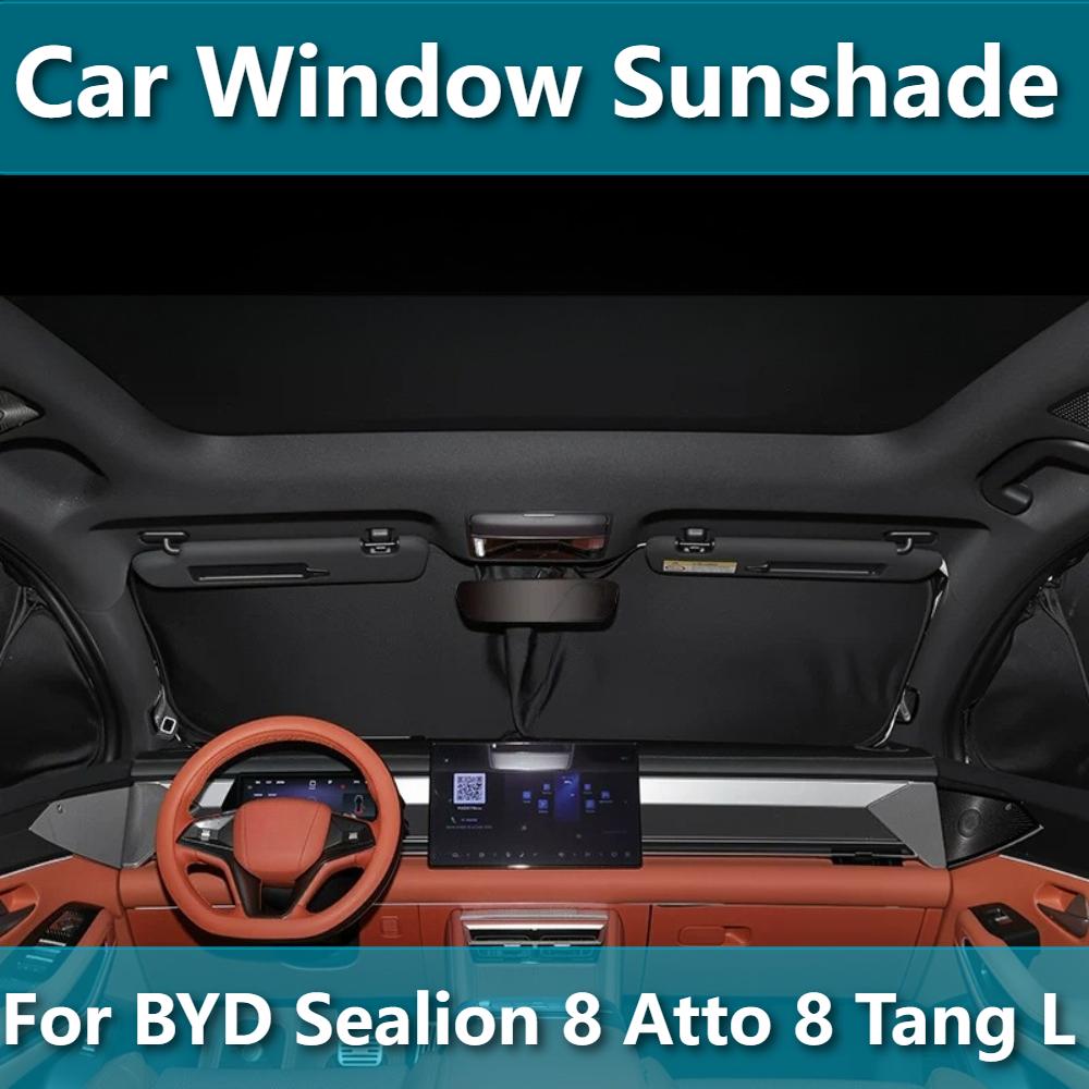 For BYD Sealion 8 Atto 8 Tang L Car Front Window Sunshade Shield Rear UV Protection Side Heat Insulation Interior Accessories