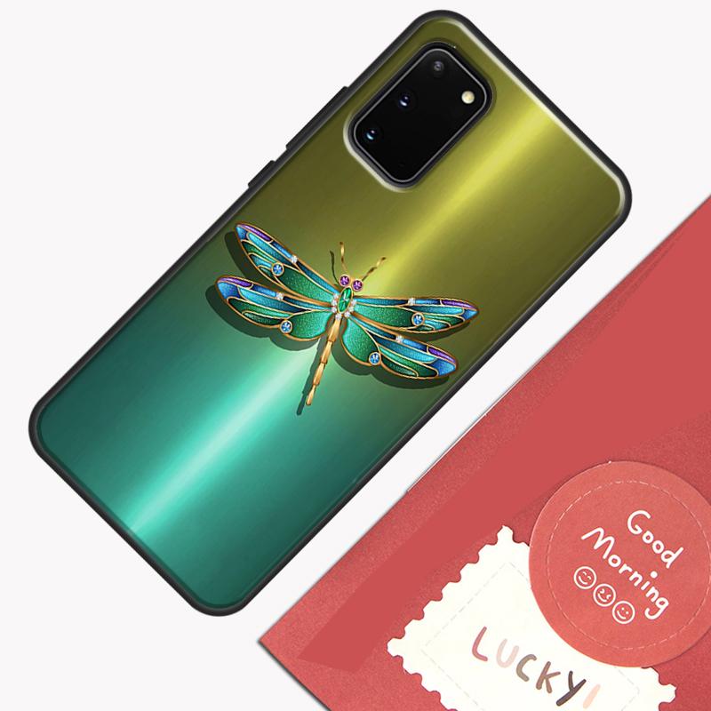 Dragonfly Case For Samsung Galaxy S22 S21 S23 Ultra Note 20 S8 S9 S10 Note 10 Plus S20 FE Back Cover