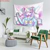 Pixel Style Double Horsetail Anchor Girl anime Tapestry Background Millennium Y2K Sweet Cool Girl Room Decoration