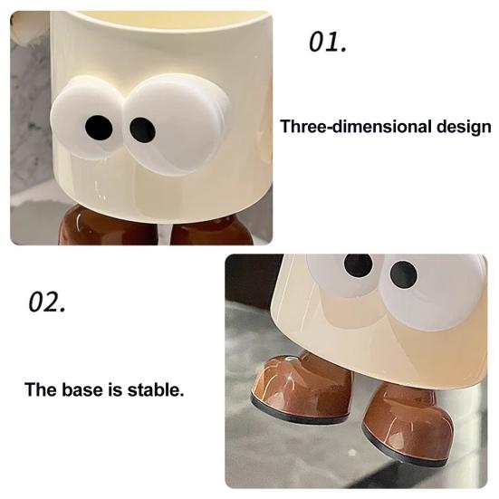 2Pcs Mouthwash Cups Cartoon Style Unbreakable Toothbrush Holders Kids Bathroom Cups Family Travel Water Mugs