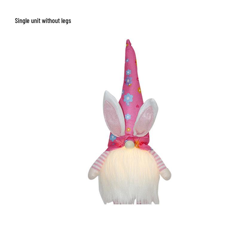 Easter Bunny Warm Light Faceless Doll Ornament