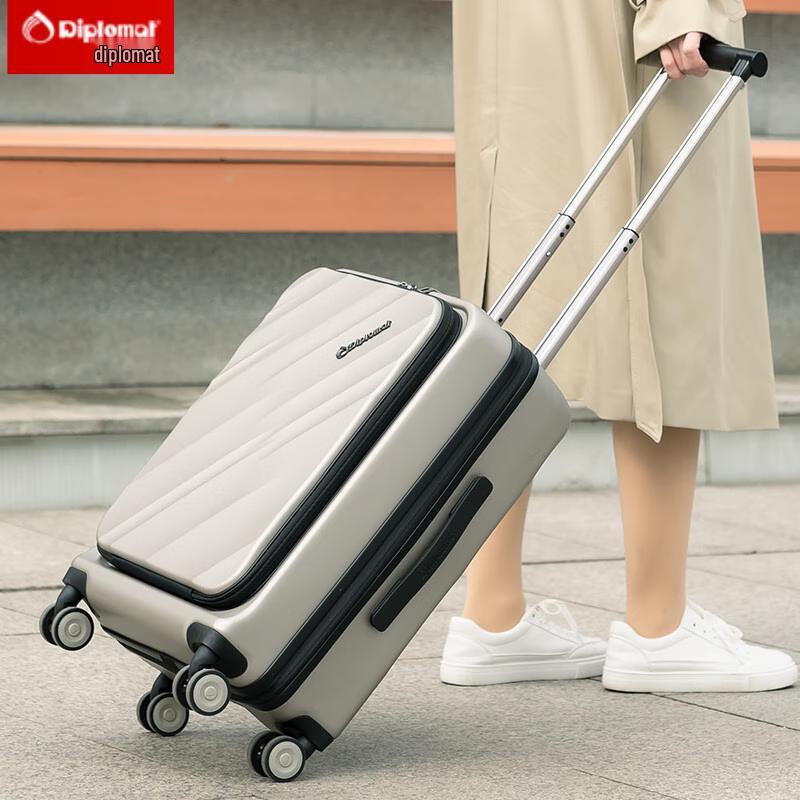 

Diplomat DS-1332 Front-Opening Expandable Carry-on Luggage 20 inches