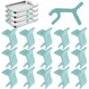 16Pcs Tray Stackers - Space-Saving Baking Sheet Stackers - Multipurpose Baking Sheet Rack, Tray Stackers for Cookie Sheets