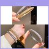 Copper Zirconia Textured Clasp Bracelet With Elegant Design For Women