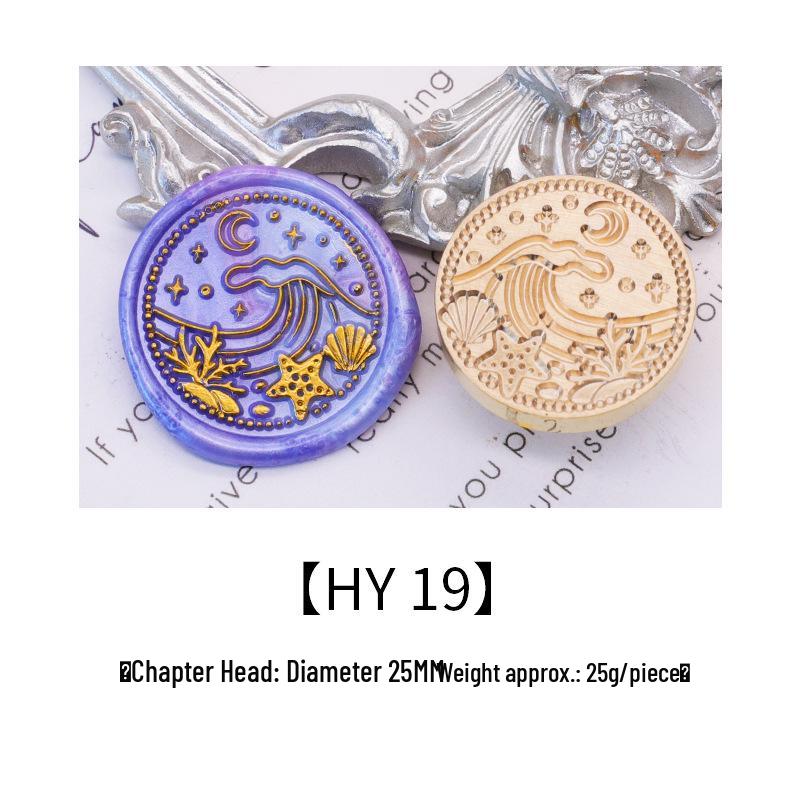 Ocean Series Wax Seal Stamp: Mermaid, Begonia, Whale