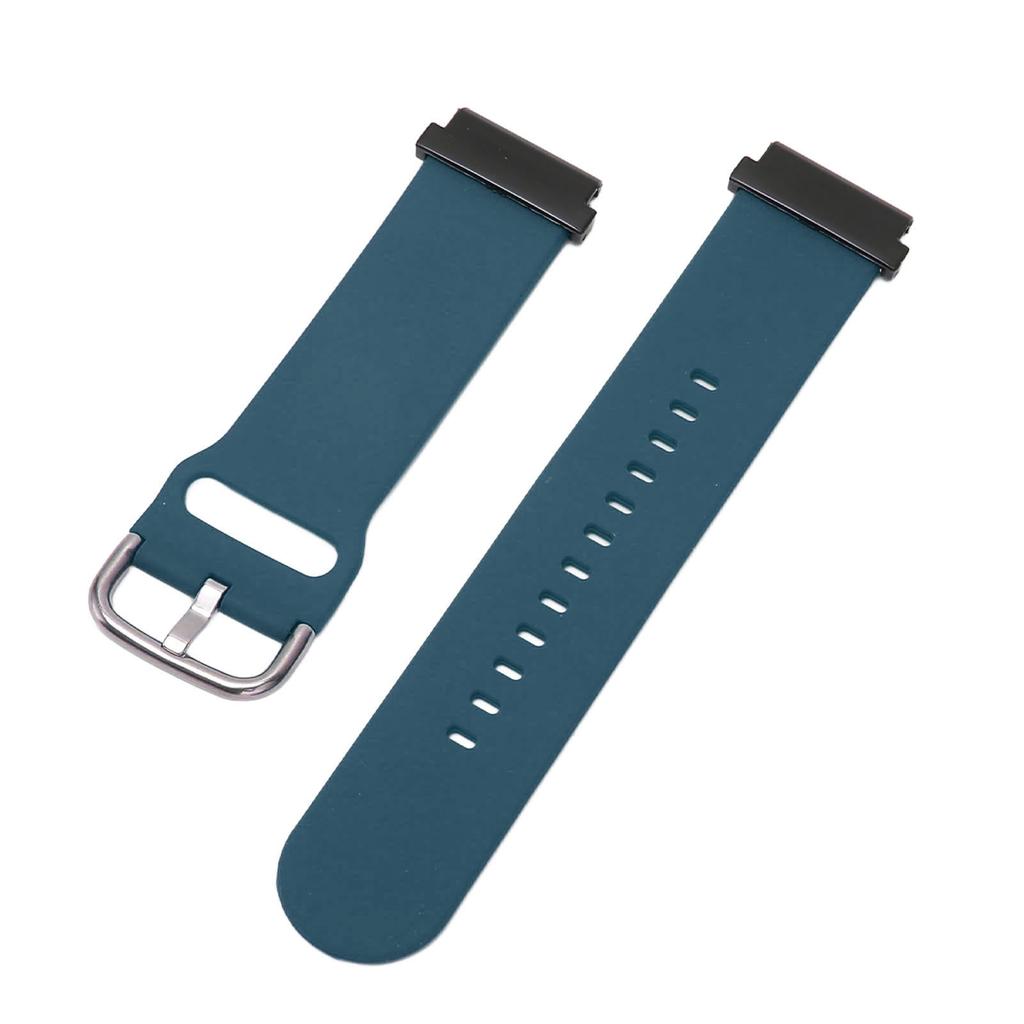 22mm Silicone Watch Band Smart Sports Watch Band Straps Replacement for Garmin Fenix 7 6 5 Deep Blue