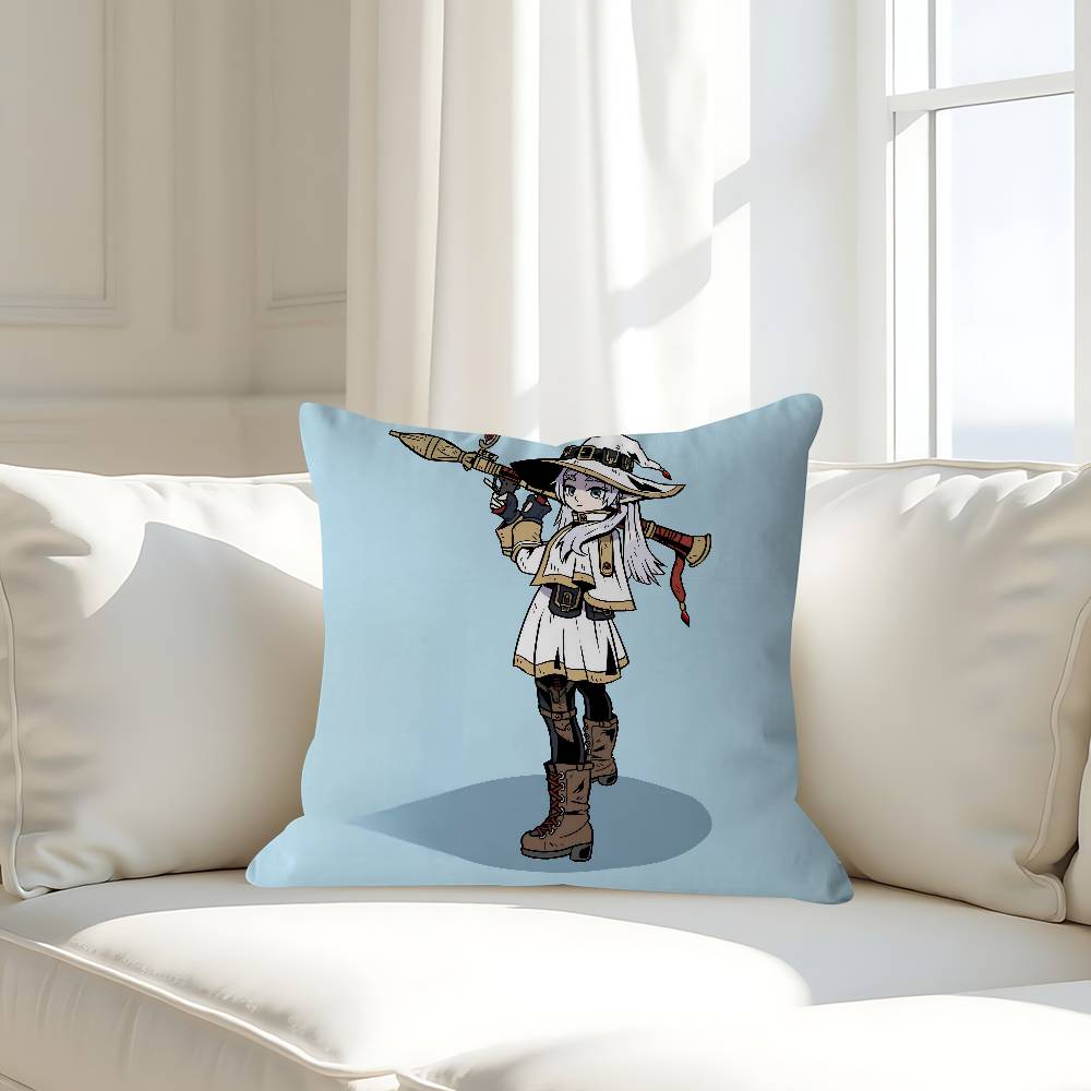 

Милая подушка F-Frierens Аниме подушка Подушка для головы дивана-кровати Наволочка Чехол для подушки 45x45 см Мода 16x16Inch
