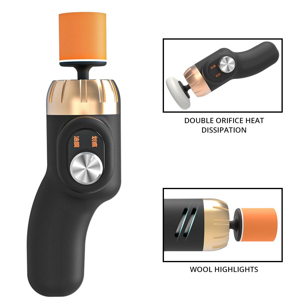 Car Electric Polisher Cleaning Polishing Waxing Machine Automobile Surface Scratch Repair Tool Mini Adjustable Speed 8000r Set