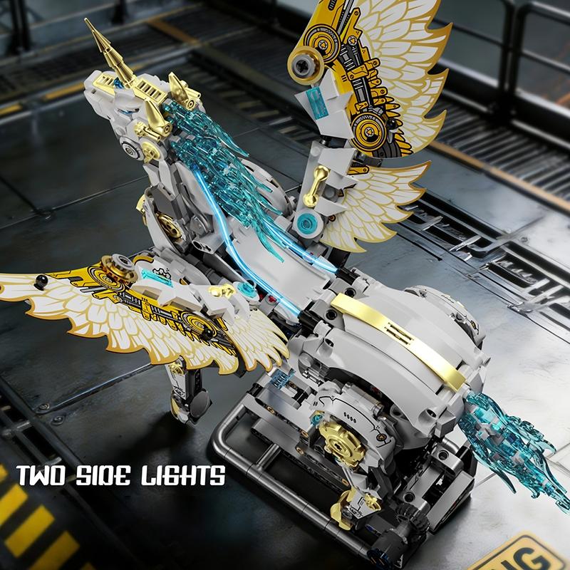 New-Off-The-Shelf Superior-Grade Technical-Designal Mechanical High-Standard Unicorn Pegasus Superior-Grade Building-Set Assembly-Bricks