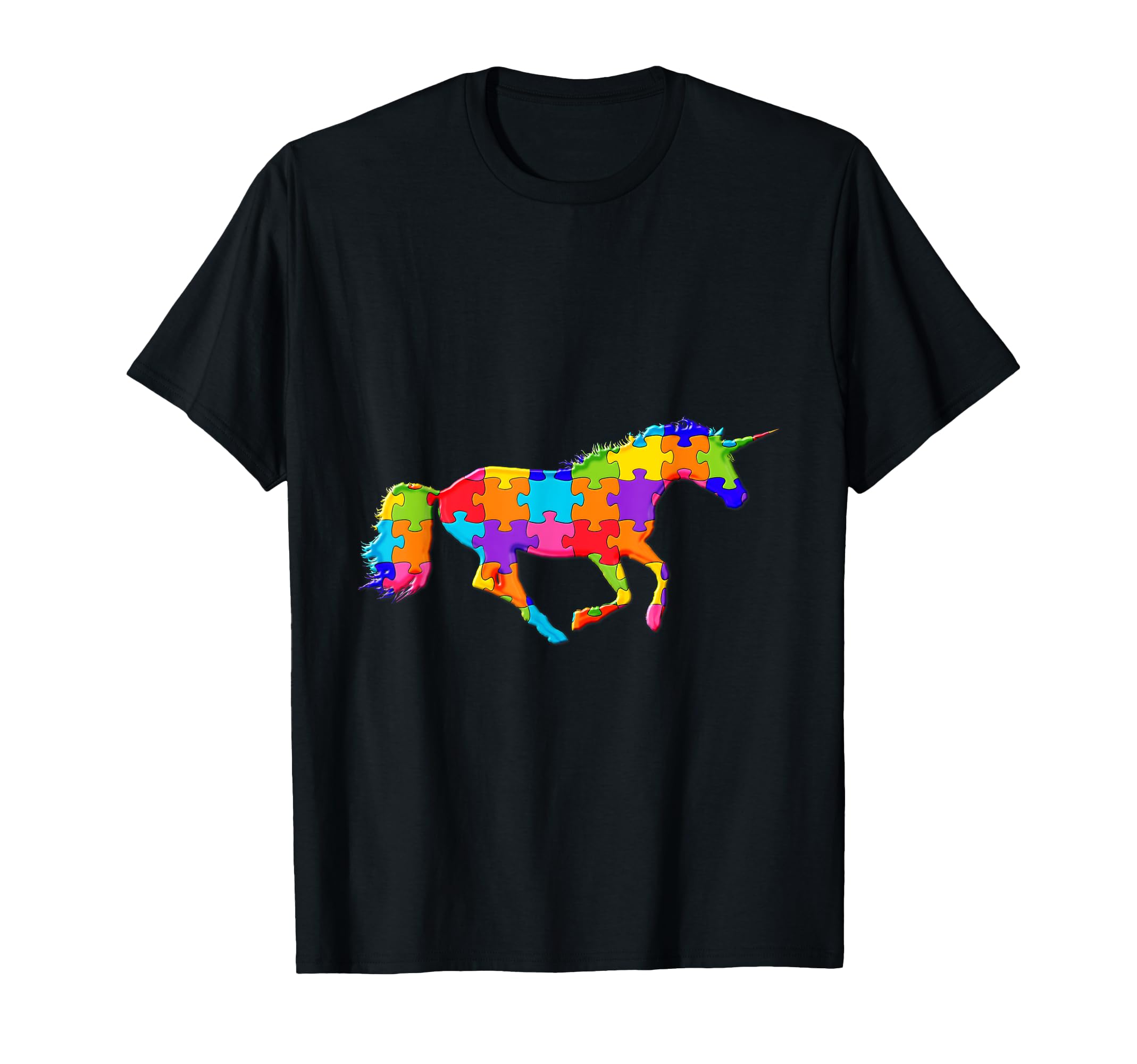 

Unicorn Horse Jigsaw Puzzle Autism Puzzle T-Shirt