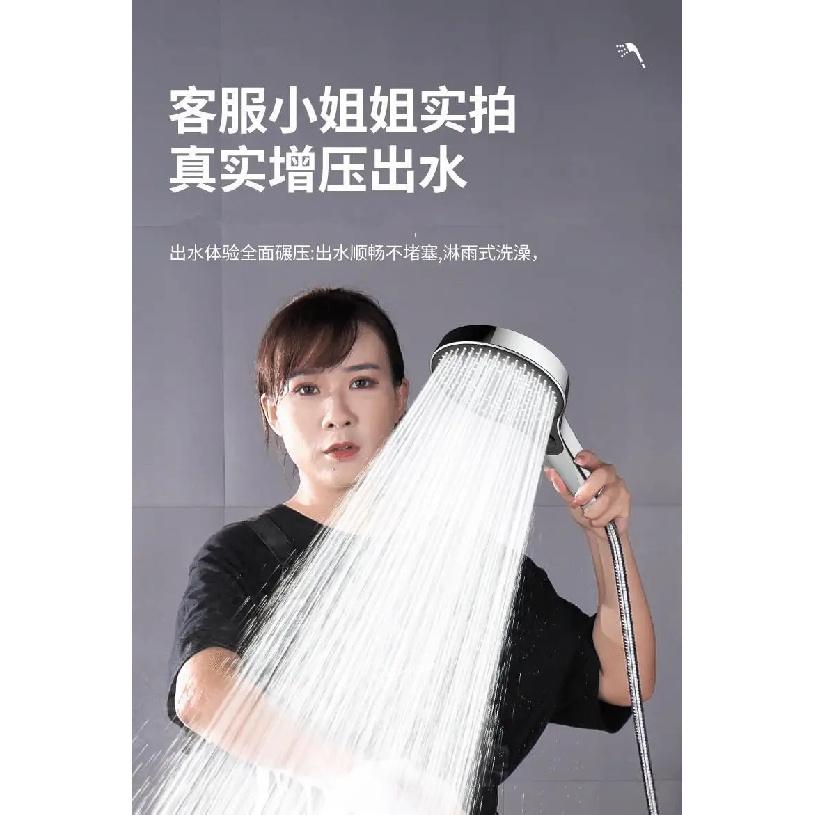 New 135mm Large Panel Pressurized Shower Head 3 Modes Water Saving Spray Nozzle Massage Rainfall Shower Bathroom Accessories