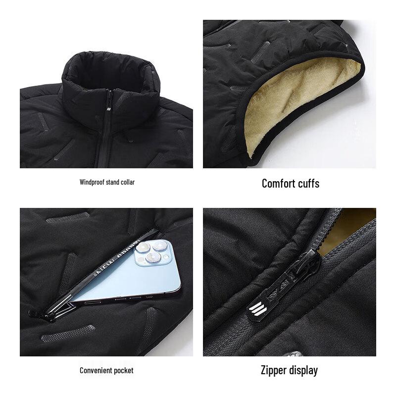 ROMON Men's Autumn Winter Padded Stand Collar Vest