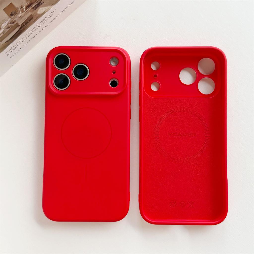 Magnetic Phone Case for IPhone 17 Air 16 15 14 13 12 11 Pro Max XS XR X for Magsafe Wireless Charge Liquid Silicone Soft Cover
