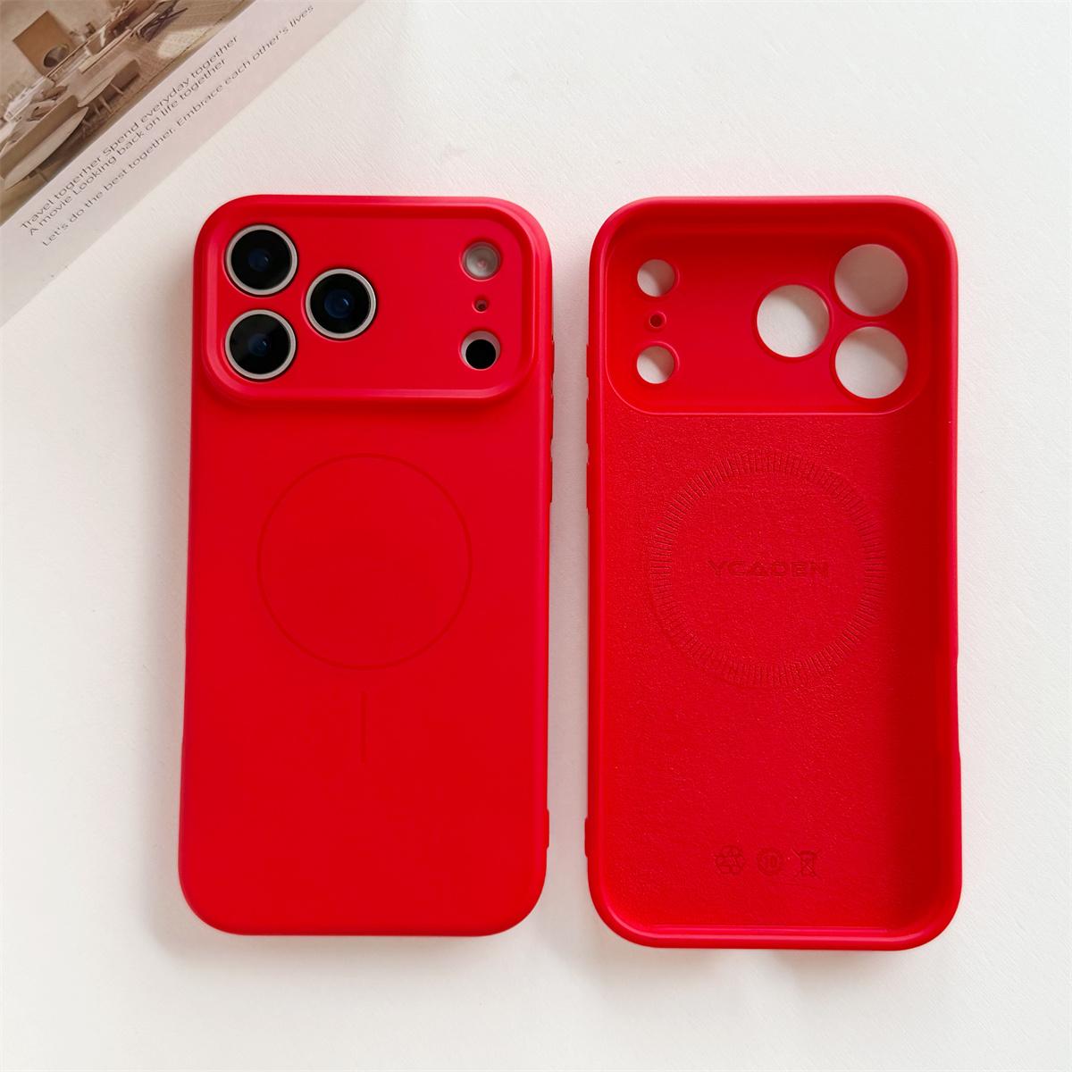 

Magnetic Phone Case for IPhone 17 Air 16 15 14 13 12 11 Pro Max XS XR X for Magsafe Wireless Charge Liquid Silicone Soft Cover iPhone XR