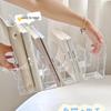 Clear Acrylic Four-Section Desktop Bookshelf Organizer