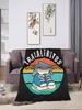 Tralaleritos Funny Italian Brainrot Meme Retro Sunset Blanket Warm Soft Throw for Couch Chair Sofa Bed Kids Autumn Decor