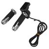 1 Pair Aluminum Throttle Grip LCD Screen Twist Throttle Accelerator Handle Grips with Cable and Key Knock for Electric