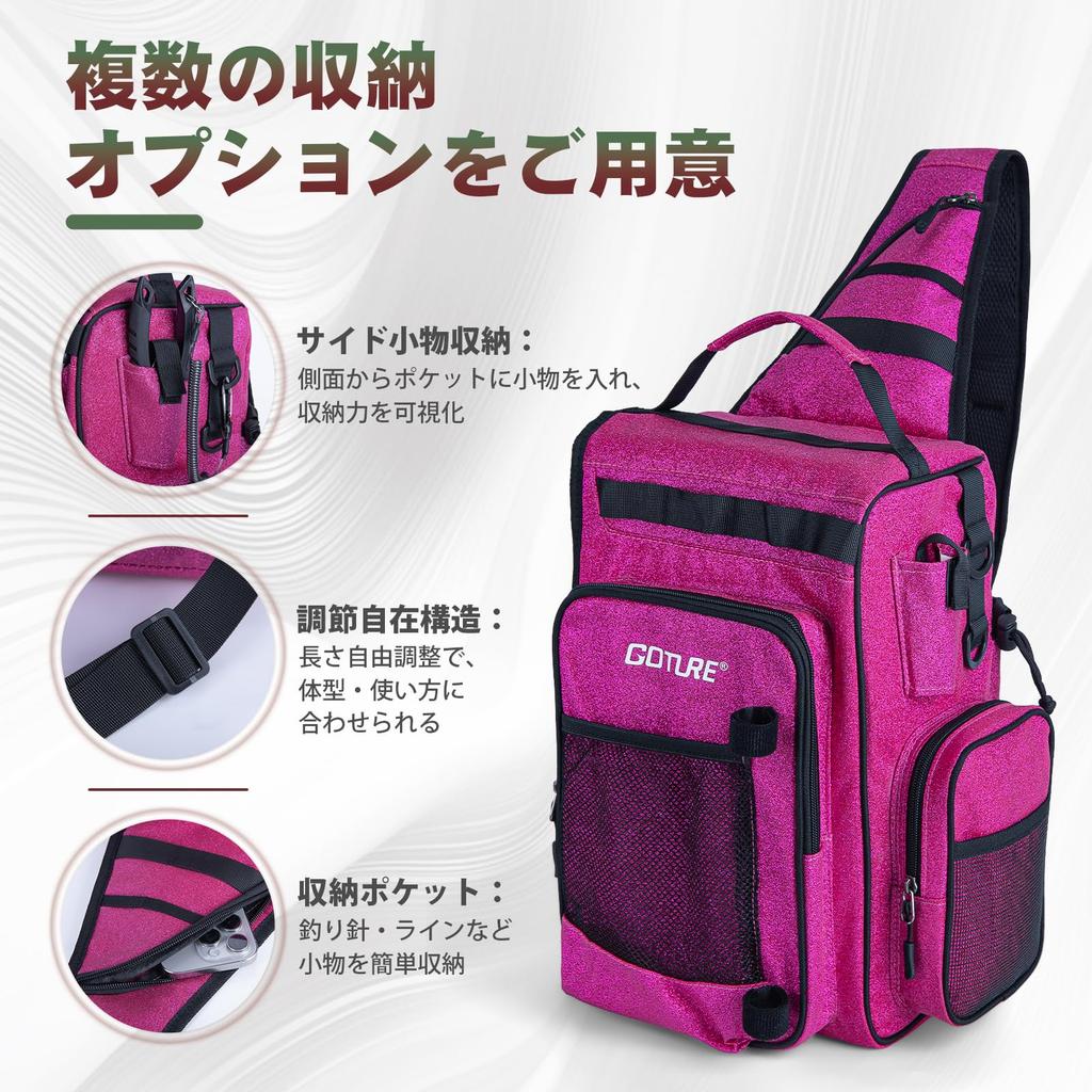 Goture Fishing Backpack with 3 Portable Tackle Boxes, 6-Piece Tool Set, and Bait Set. Single-Shoulder Fishing Bag, 900D Oxford Fabric with Rod