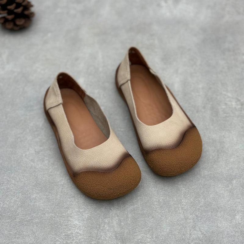 

Туфли из натуральной кожи для мамы, смешанные цвета, круглый носок, женские лоферы, женские лоферы слипоны, женские балетки 40