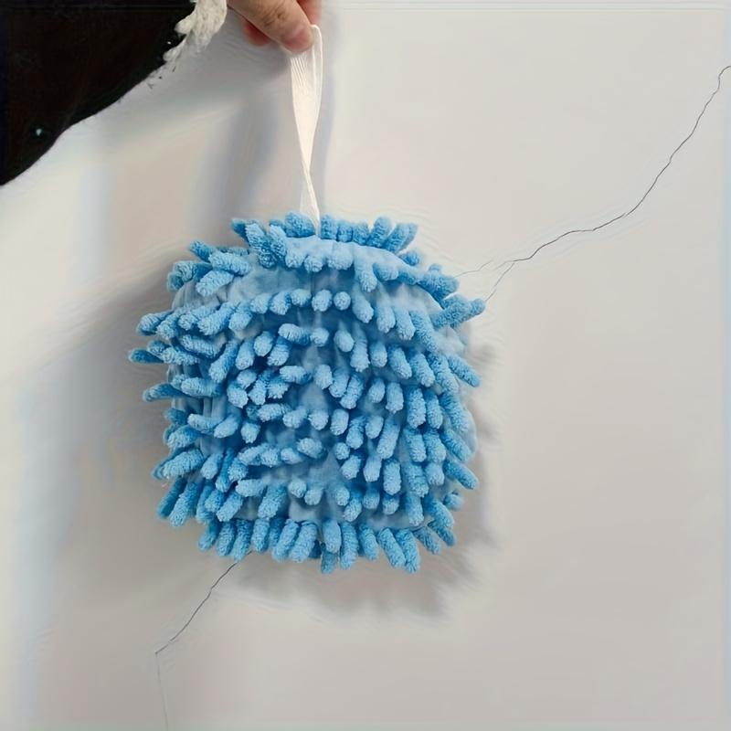Household Chenille Handball Hanging Hand Towel Kitchen Thickened Absorbent Quick-drying Bathroom Cute Rag