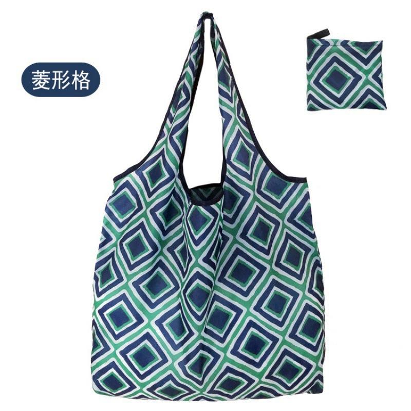 

Large Reusable Shopping Bag for Women Shopper Tote Folding Bag Eco-Friendly Reusable Foldable Grocery Case Handbags Storage Bags