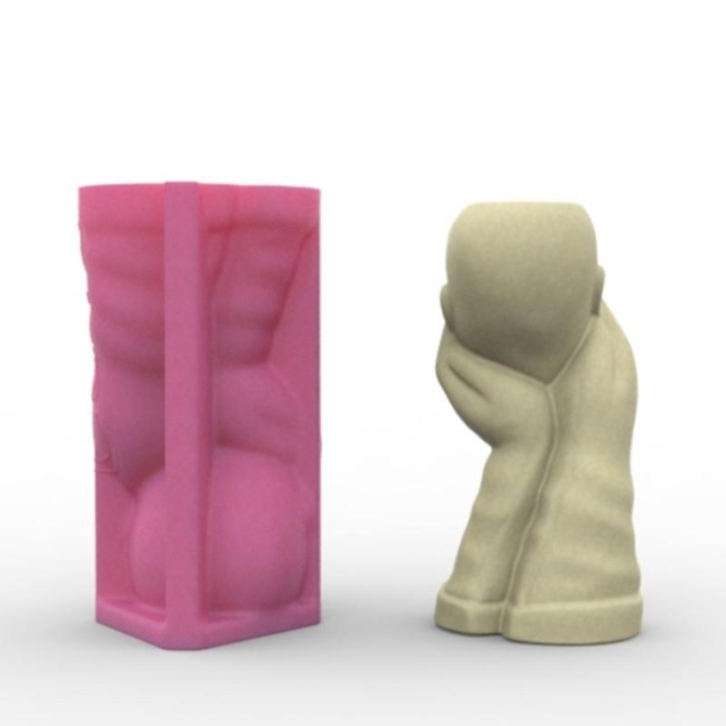 Flowerpot Moulds Vase Molds Portrait Shape Flowerpot Molds Epoxy Resin Mold Pen Storage Holder Molds for Crafting