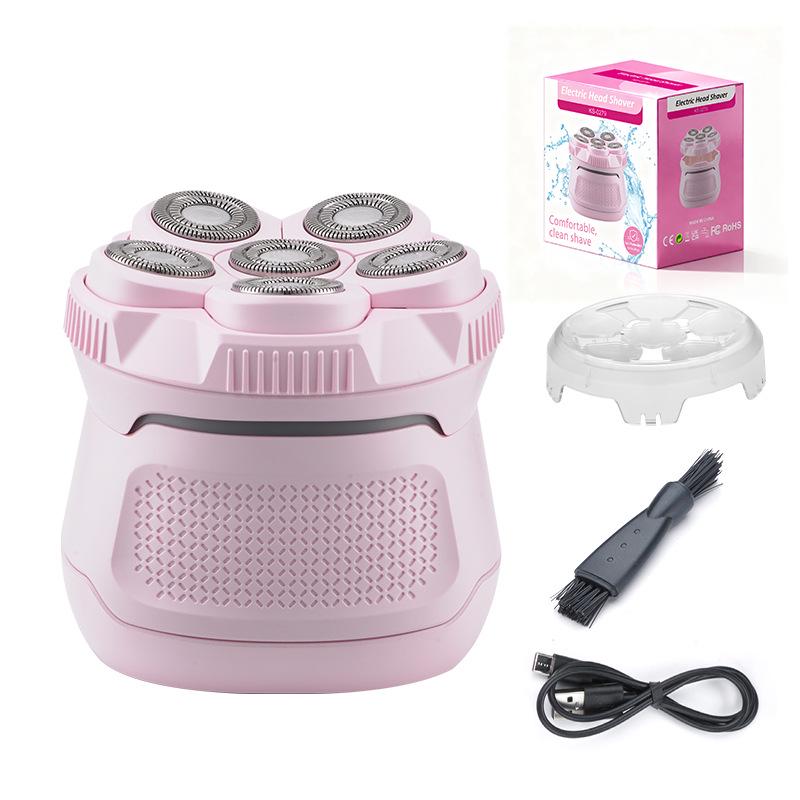 Men s Six-Blade Bald Head Electric Razor Standard Model