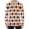Simple Argyle Pattern Men's T-shirts Fashion Casual 3D Printed Long Sleeve T-shirts Loose Round Neck Streetwear Pullovers