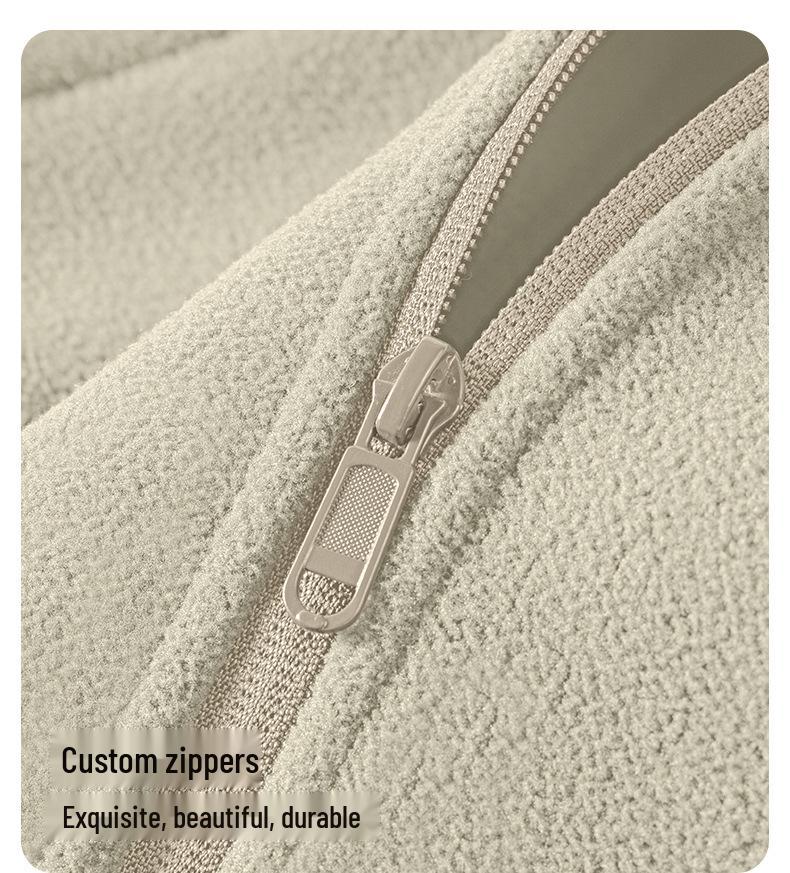 Men's Fleece Lambswool Stand-up Collar Jacket - Thickened Winter Wear