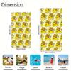 R-Rilakkuma & Friends Duck Car Printed Beach Towel, Cute Cartoon Quick Dry Microfiber Towel, Soft Absorbent Bath Towel