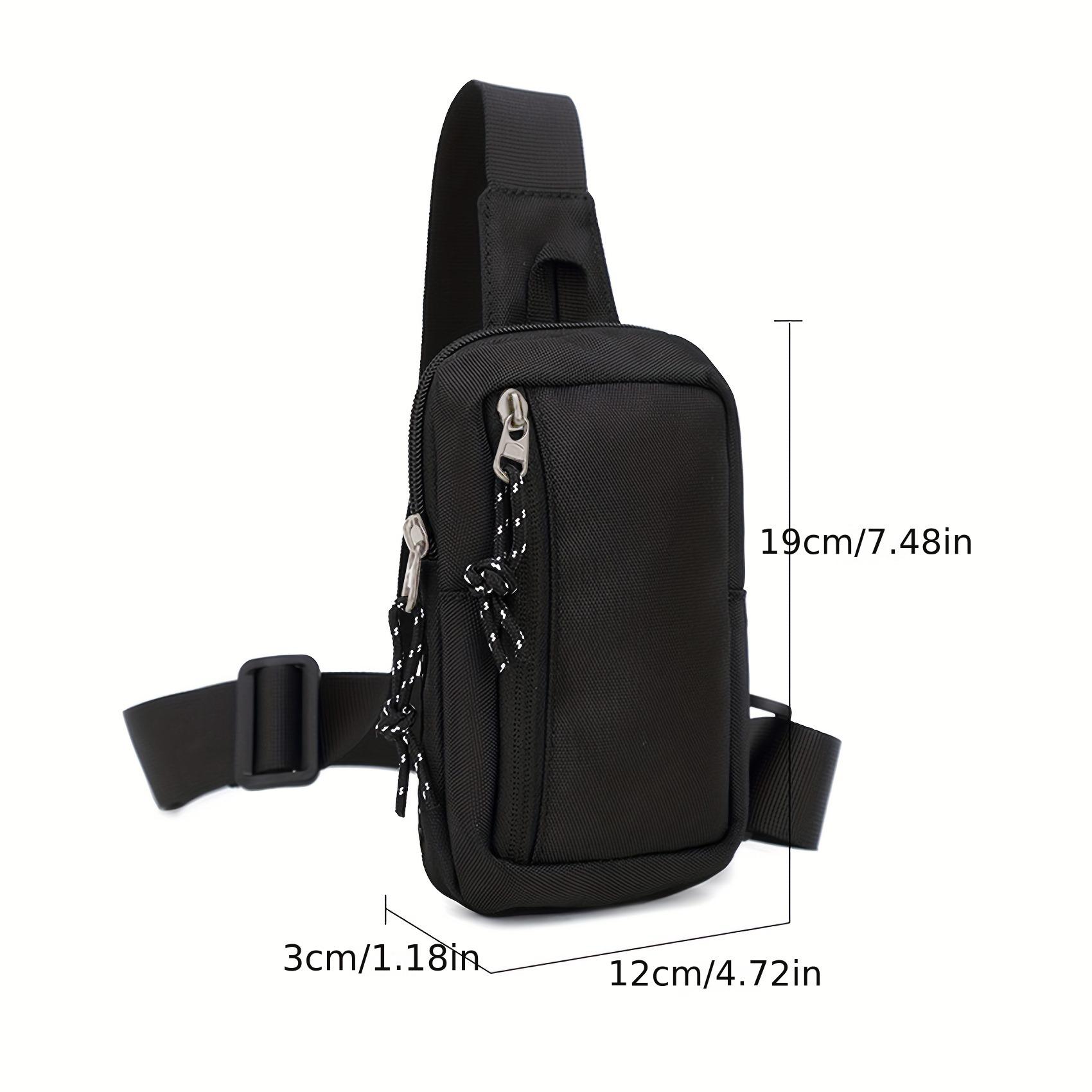 

Sports Bags Men Women Sports Mini Chest Bag Cross Shoulder Simple Bag чорний