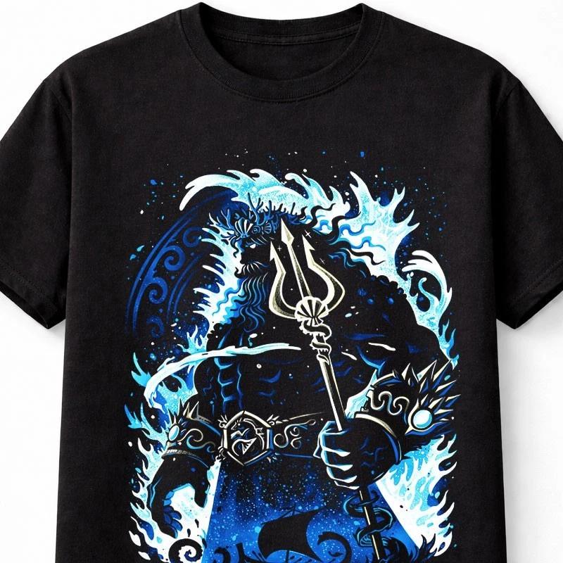 Poseidon Neptune Greek God Ocean Mythology Trident Unisex TShirt S5XL S