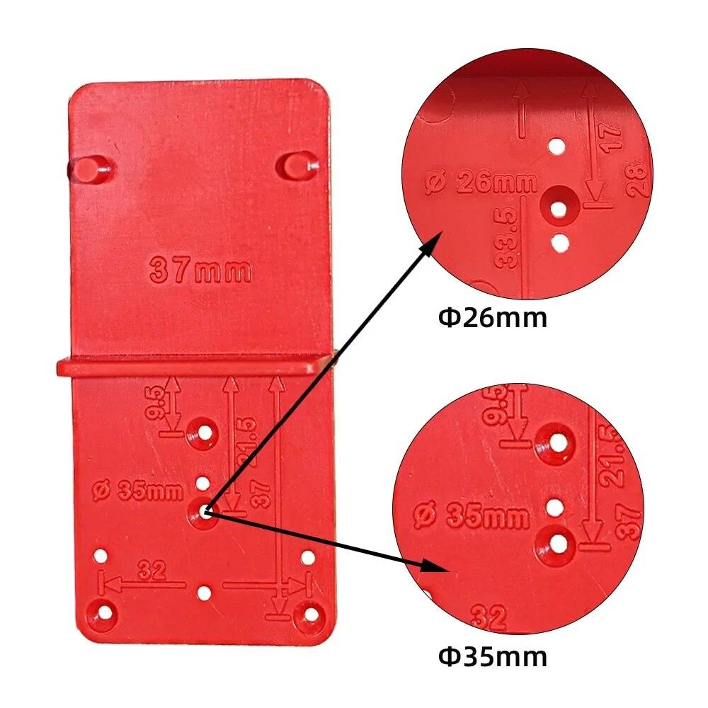 

1 шт., шаблон для сверления отверстий под петли, шаблон для позиционирования, шаблон для установки петель 26/35/40 мм, локатор отверстий для петель дверного шкафа, деревообработка