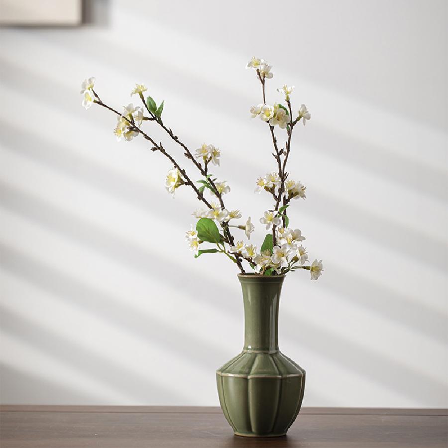 Ceramic vases, dried flowers, hydroponics, green plants, small vases, home and office decorations and ornaments