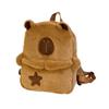 Animal Cartoon Capybara Plush Backpack Large Capacity Capybara Plush Bag  Couple