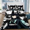 Demon Slayer Muichiro tokito Husă de Plapumă Față de Pernă Set de Lenjerie de Pat Adult Băiat Fată Decor Dormitor Cadou Copii Mărime Single