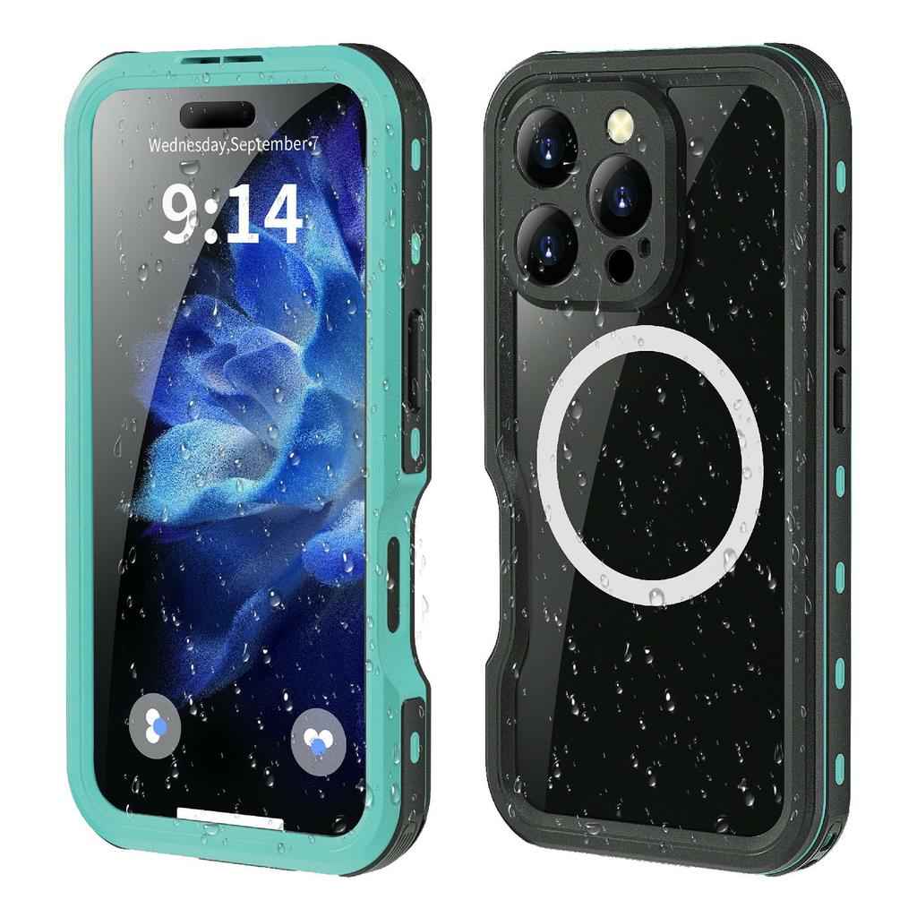 REDPEPPER D-UP Series For iPhone 16 Pro Case IP68 Waterproof Clear Back Panel Phone Cover Compatible with MagSafe