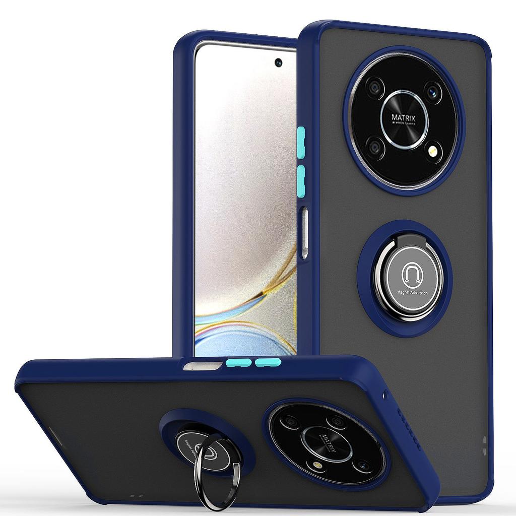 Shock Proof Armor Matte Case for Honor X9A Magic 5 Lite Pro 50 70 60 SE X7A X8A X7 X8 X9 Camera Lens Protect Ring Holder Full Protection Cover